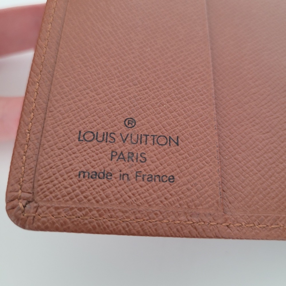 Louis Vuitton Brown Taiga Leather Card Holder Cover Case SP1907 France - Picture 8 of 8